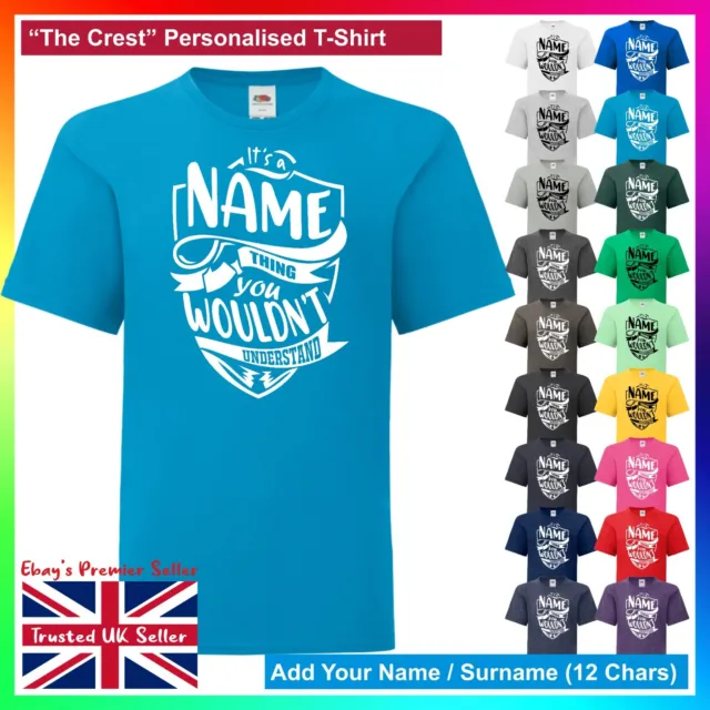 T-shirt personalizzata per bambini - cognome / It's A Name Thing maglietta compleanno bambini