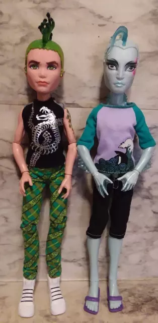 2014 Monster High Manster Deuce Gorgon & Gillington Gil Webber Doll Boy 2 Pack