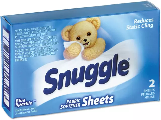 VEN 2979929 Original Blue Sparkle Dryer Sheets (2-Piece/Box, 100 Boxes/Carton)