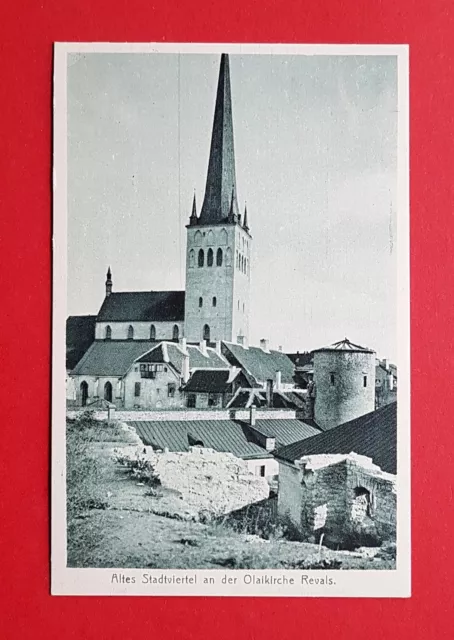 AK Estland REVAL Tallinn um 1930 Altes Stadtviertel an der Olaikirche    ( 35427