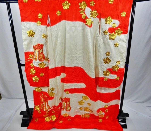 Japanese Kimono Uchikake  Wedding Pure Silk  japan　029