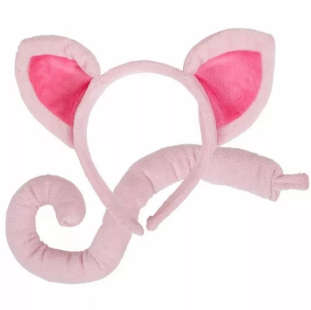 Adulto/Bambino Maiale Orecchie e Coda Set Costume Fascia Accessorio Costume Kit