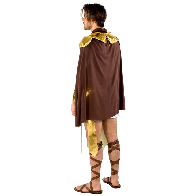 Costume Gladiatore Uomo Legionario Romano Antico Soldato Tunica Carnevale Carnevale