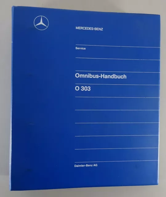 Werkstatthandbuch Wartung Wartungshandbuch Mercedes Benz Omnibus O 303 von 1986