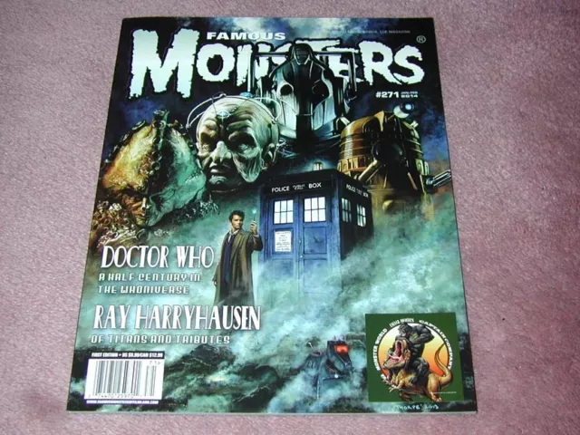 FAMOUS MONSTERS # 271 - STICKER version, DOCTOR WHO cover, Harryhausen brand new
