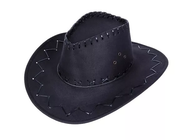 CAPPELLO DA COWBOY cappello western Australia Texas cappello nero bambini  carnevale cowboy 06a EUR 9,90 - PicClick IT