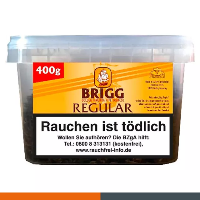 2 x Brigg Regular Pfeifentabak 380g