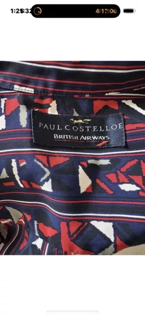 Paul Costelloe Vintage Original British Airways Airline Cabin Crew Uniform Shirt 3