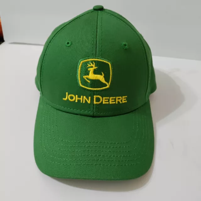 John Deere Green Trademark Cap Hat Men's Strap Back Adjustable