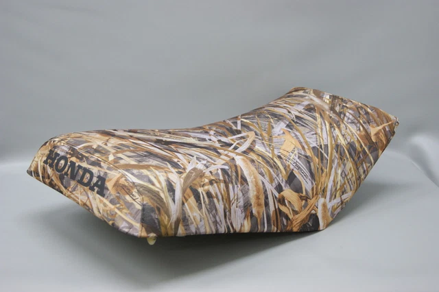 HONDA TRX300 Fourtrax Seat Cover in DRT CAMO, 25 colors & 2-tone  (BLACK ST)