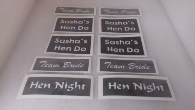 20 x Hen Night personalised stencils & mixed theme stencils for glitter tattoo