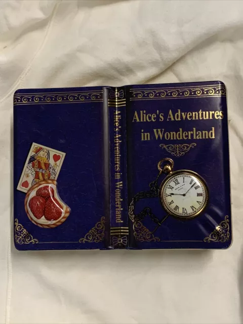 RARE ALICE’S ADVENTURES In Wonderland Book Tin The Silver Crane Company ...