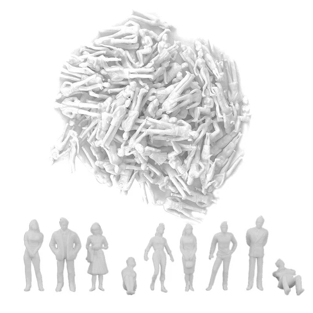 1:50 figure bianche architettura modello scala umana HO modello plastica V6R1