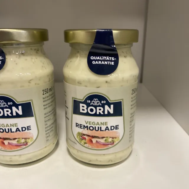 3x Born Vegane Remoulade 3x250ml -für Burger- -als Dipp- -für Gemüse- 17,20€/kg 2