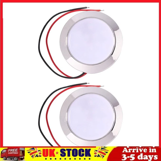 Waterproof 12V 24V Auto 24 SMT LED Dome Reading Lamp for Caravan RV Marine Car