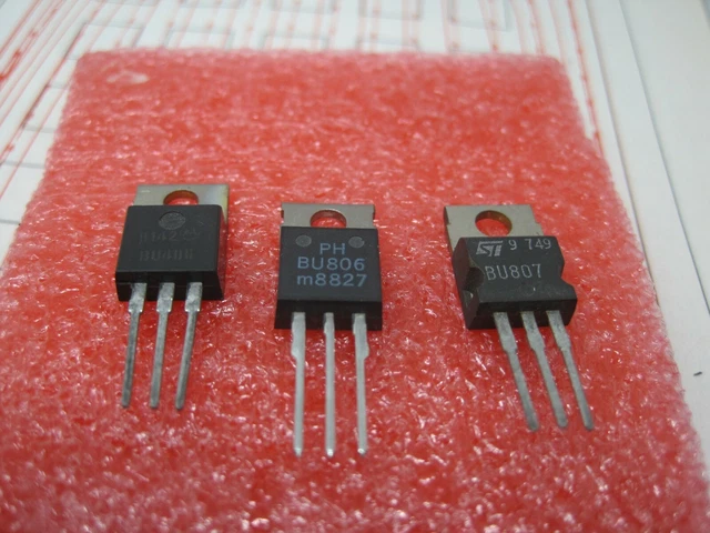 Transistor De Puissance BU406D NPN 400V 7A 60W TO220 - SGS - Neuf En Emballage D'origine
