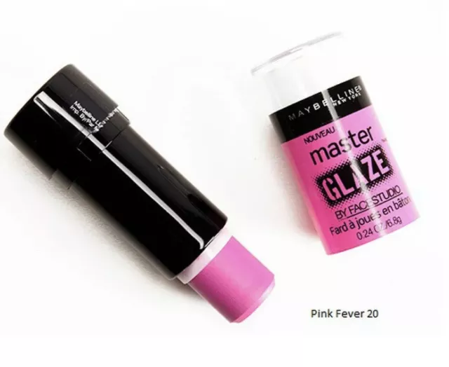 Maybelline Master Glaze by Facestudio Blush Stick 20 PINK FEVER - NEW SEALED