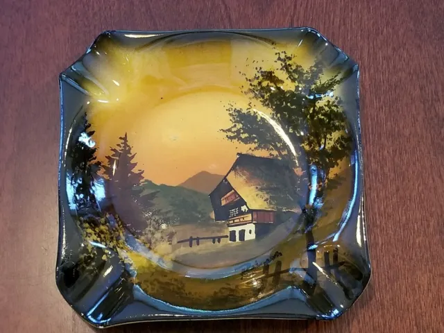 Vintage Handpainted  Schramberg Cico German Collectible Ashtray