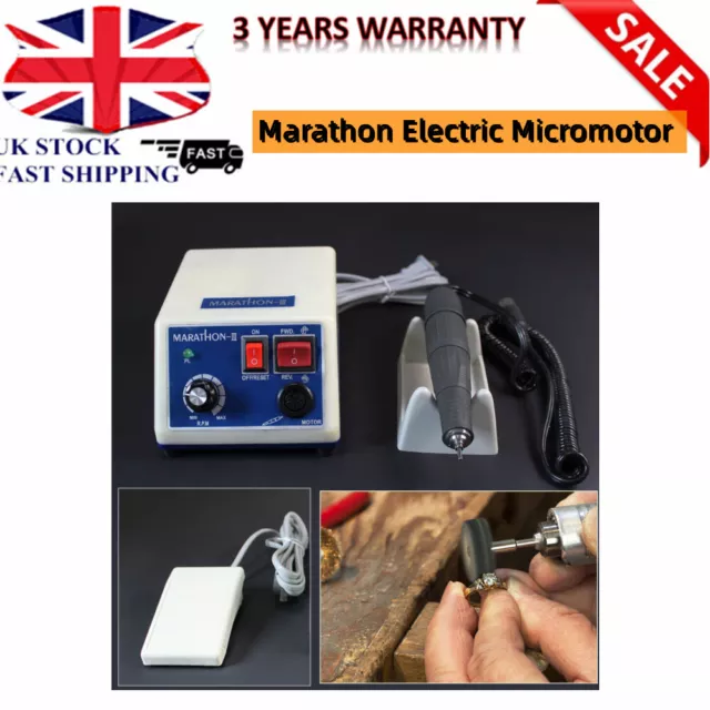 Marathon Dental Lab Micromotor Drill Polish Machine w/ 35K RPM Handpiece 2.35mm