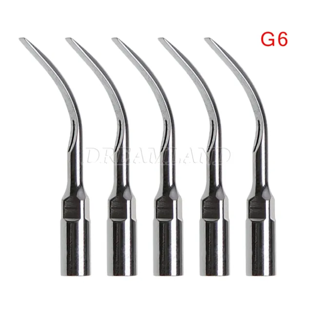 5pcs Dental Ultrasonic Scaler Scaling Tips G6 Fit Woodpecker EMS Handpiece tsx
