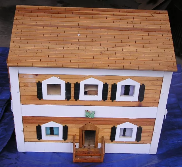 Vintage DOLL HOUSE Custom Made 50 Years Old