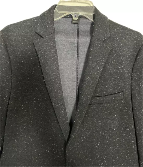 INC International Concepts Men's Slim-Fit Speckled Blazer Jacket Navy Size S 3