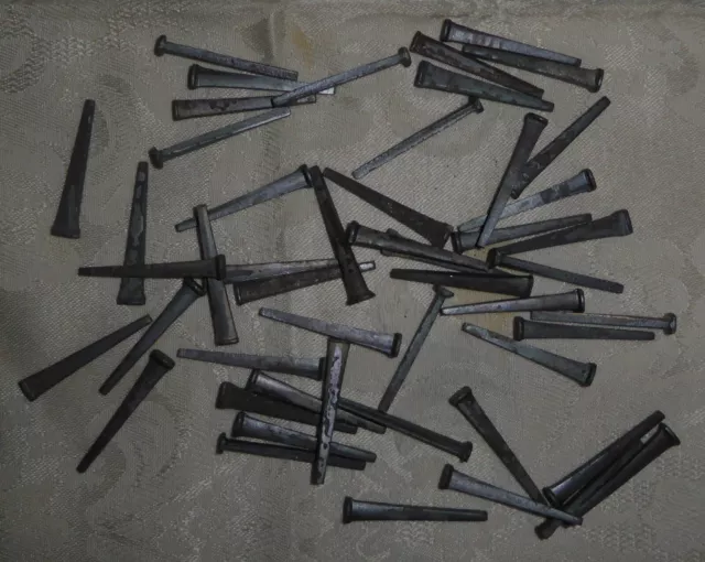 Vintage 1 ½ inch Cut Nails - Bagged Lot of 50