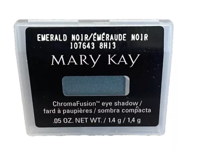 Nuevo En Paquete Mary Kay Chromafusion Ojo Sombra Esmeralda Noir Tamaño Envío