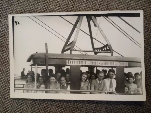 Cpa Carte Photo Téléferique Du Beout Gouffre De Lourdes