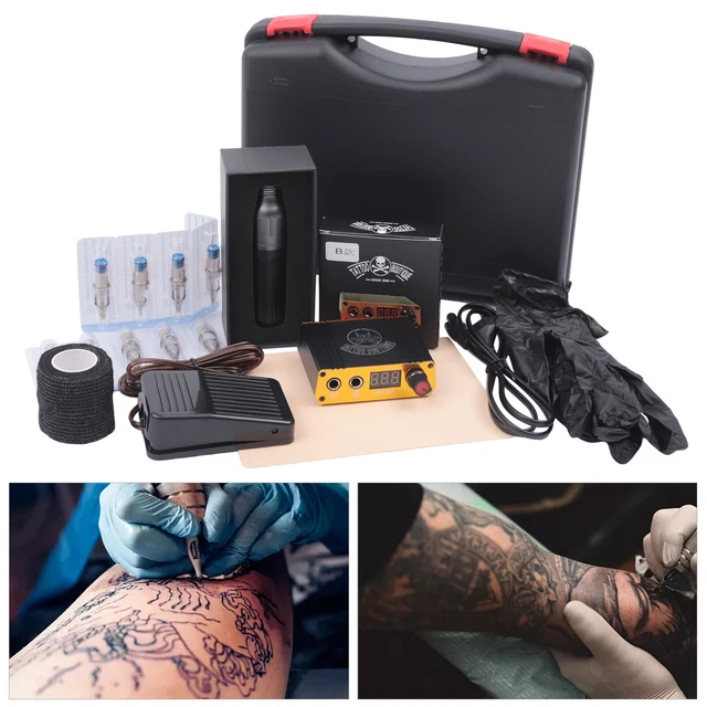 Juego de bolígrafos de tatuaje m/20* agujas desechables tatuaje máquina rotativa set Rotary