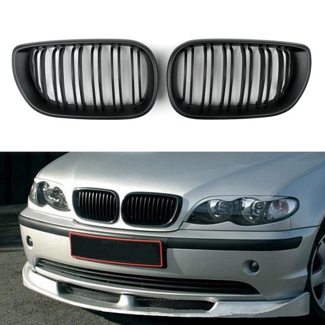 Calandre Avant Noire Matte Sport Pour BMW E46 Coupé & Cabriolet (2002-2005) - Facile à Monter - 12