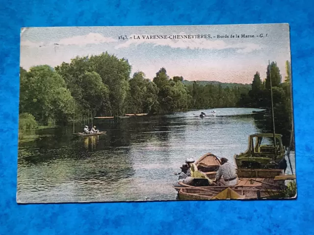 CPA 94 LA VARENNE-CHENNEVIERES - Bords de la Marne