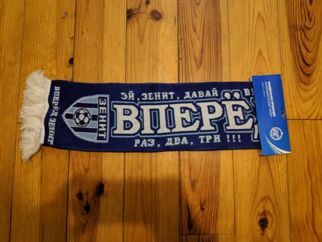 Zenit St Petersburg Fc Mens Blue Footbal Scarf Brand New