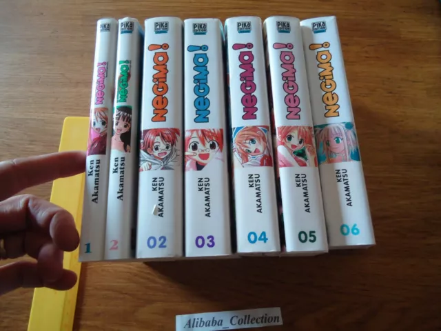 LOT MANGA ** NEGIMA 1 à 12 PIKA KEN AKAMATSU en tomes simples et doubles