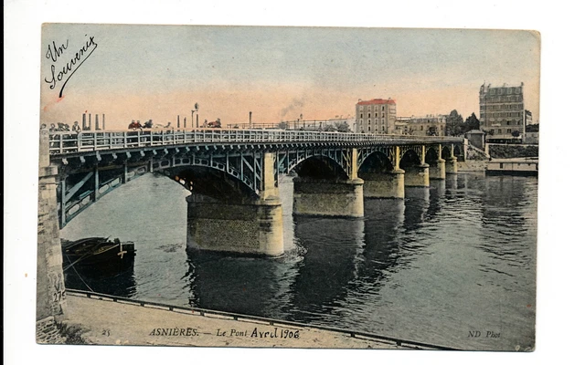 C13924 - Une Carte Postale Ancienne - ASNIÈRES - Le Pont