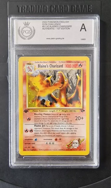 Blaine's Charizard Prima Edizione  Gym CHALLENGE set 02/132 PGS Pokèmon