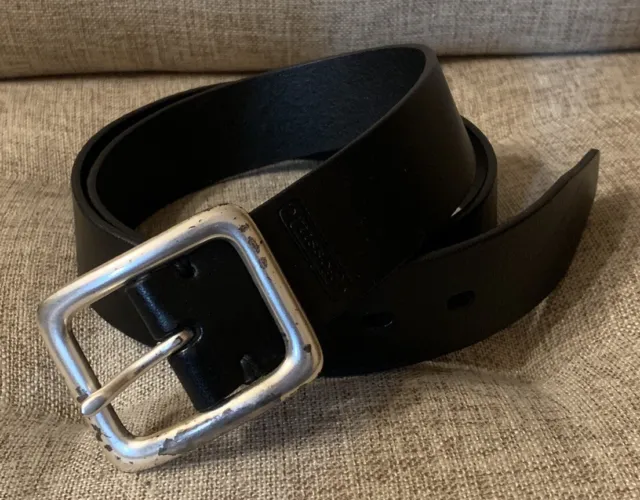 FOSSIL Women’s Black Genuine Leather Belt Size Small