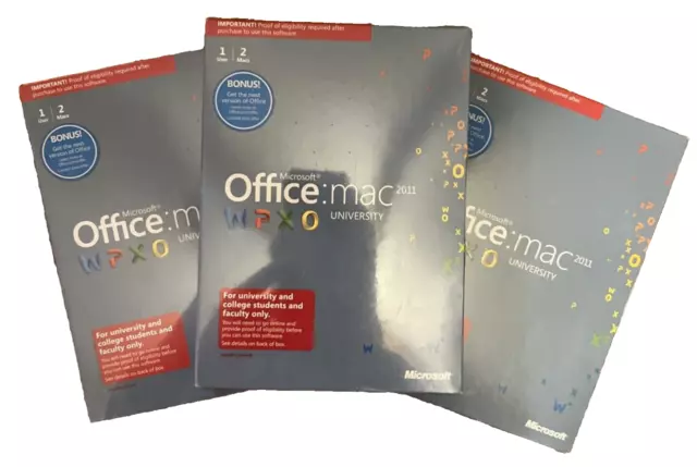 Office:Mac 2011 University BRAND New Factory Sealed   Finish Up Office Documents