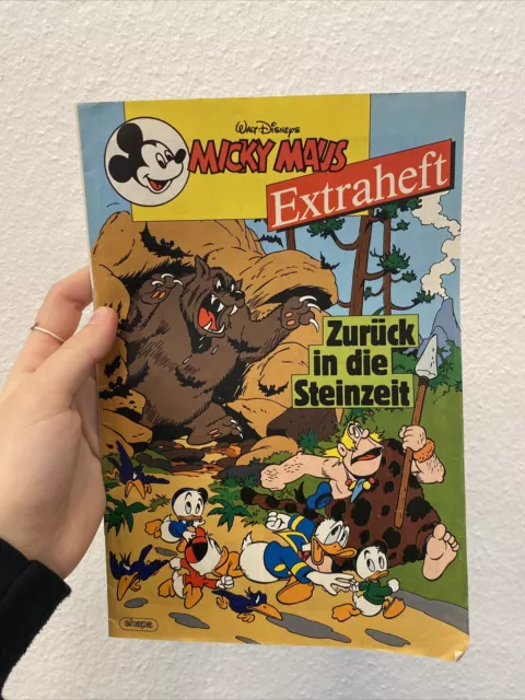 Micky Maus Comicbeilage aus Heft Nr. 14 von 1990 Zurück in die Steinzeit Ehapa