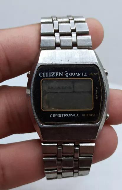 Vintage Citizen Crystron LC Quartz Digital Japan Made 9230 A FORPART/REPAIR#. Vintage Citizen Crystron LC Quartz Digital Japan Made 9230 A FORPART/REPAIR#.