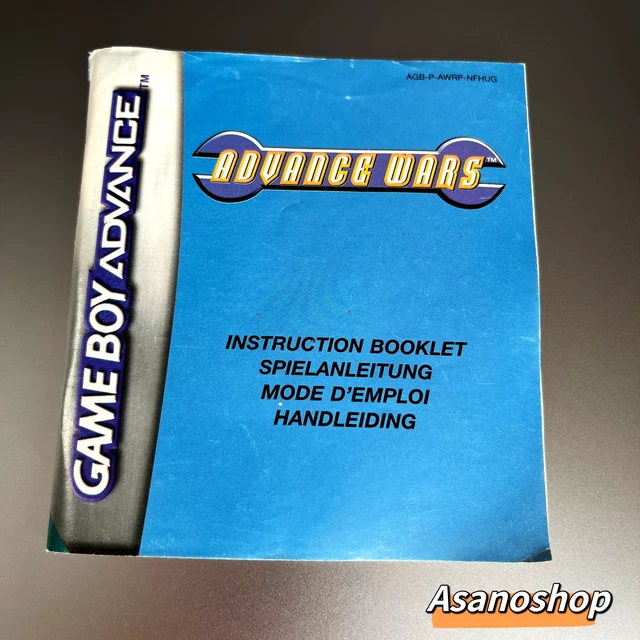 Jeu Advance Wars Game Boy Advance - Version FR (notice Incluse) - Bon état
