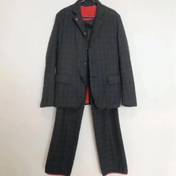 Nanamica Glen Check Setup Cycling Jacket And Pants Purple Label Size M