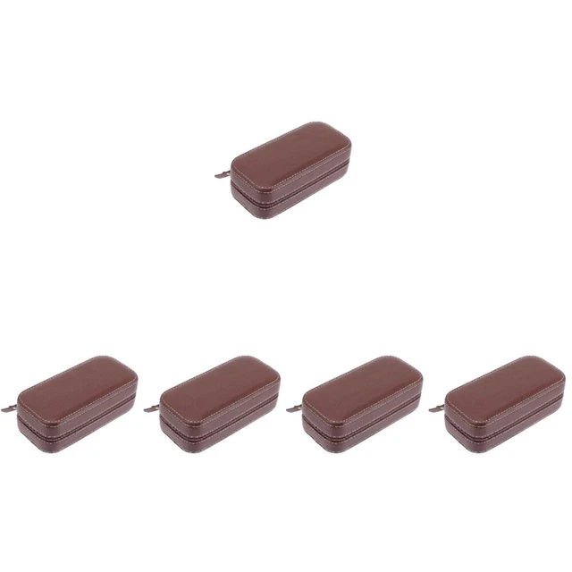 Custodia Per Orologio In Metallo Vintage, Scatola Per Orologio Da Polso Foderata, Scatola Per Gioielli Vintage Per Orologio, Contenitore Per Orologio In Metallo Rosso E Nero - Italia - Foto 4