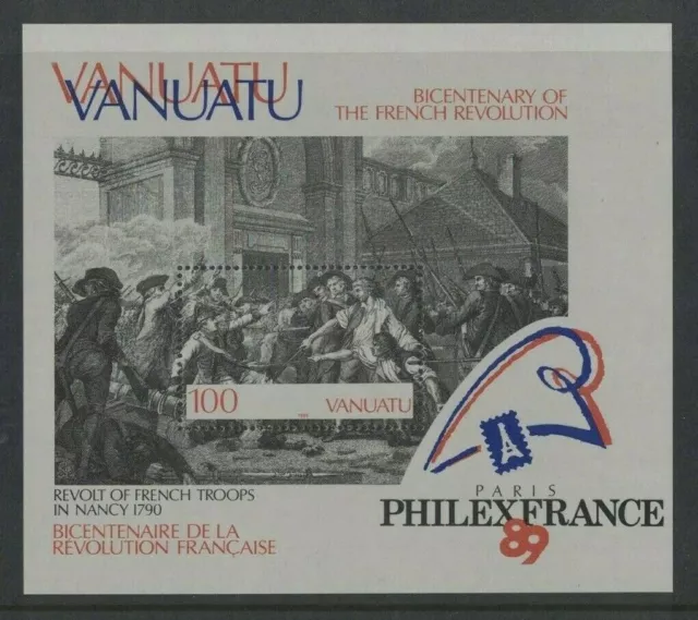 Vanuatu 1989 PhilexFrance' 89 Miniature Sheet MNH