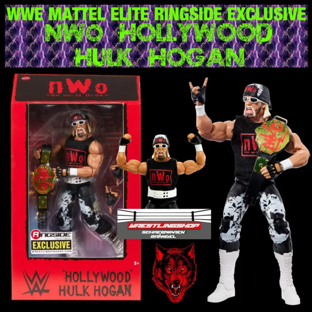 Wwe Mattel Elite Ringside Exclusive Nwo Hollywood Hulk Hogan Wrestling Figur Wcw