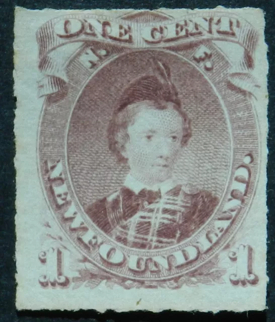 Newfoundland 1877 1c roulette 8 SG 40 Unused no gum cat £120