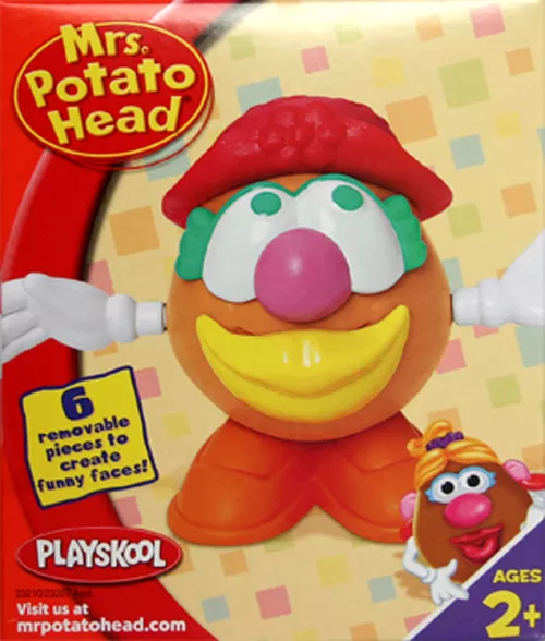 NEW PlaySkool Hasbro - Mini Mrs Potato Head Junior Red Hat - Classic Spud 10cm