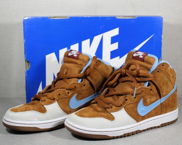 NIKE DUNK HIGH Premium SB Skate Mental UK9.5 US10.5 Hazelnut Light Blue VNDS 133.01 PicClick UK