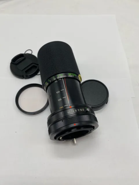 Vivitar zoom lens 70-210mm, 1:4.5 macro focusing zoom Canon FD mount