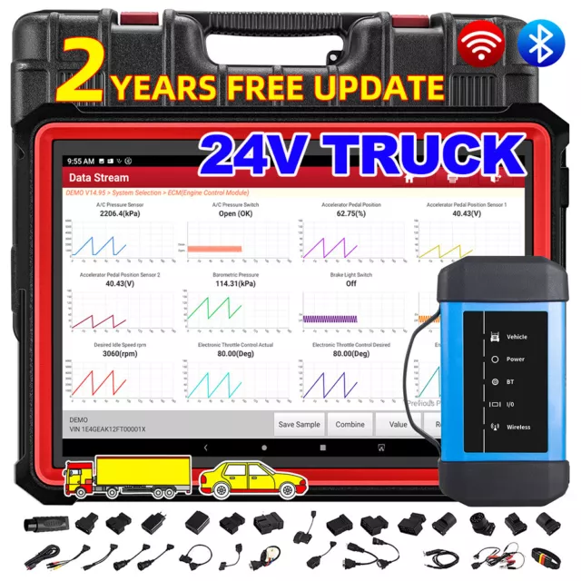 LAUNCH X431 X431 PRO3S+HDIII  KFZ OBD2 Diagnosegerät Auto Scanner für 24V LKW